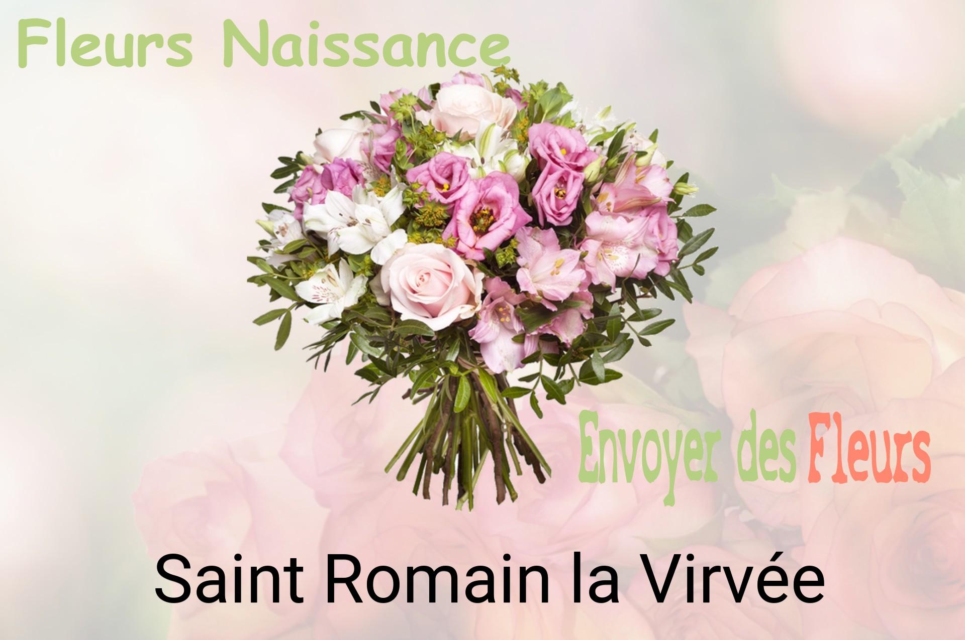 Bouquet de fleurs de naissance livré à Saint-Romain-la-Virvée