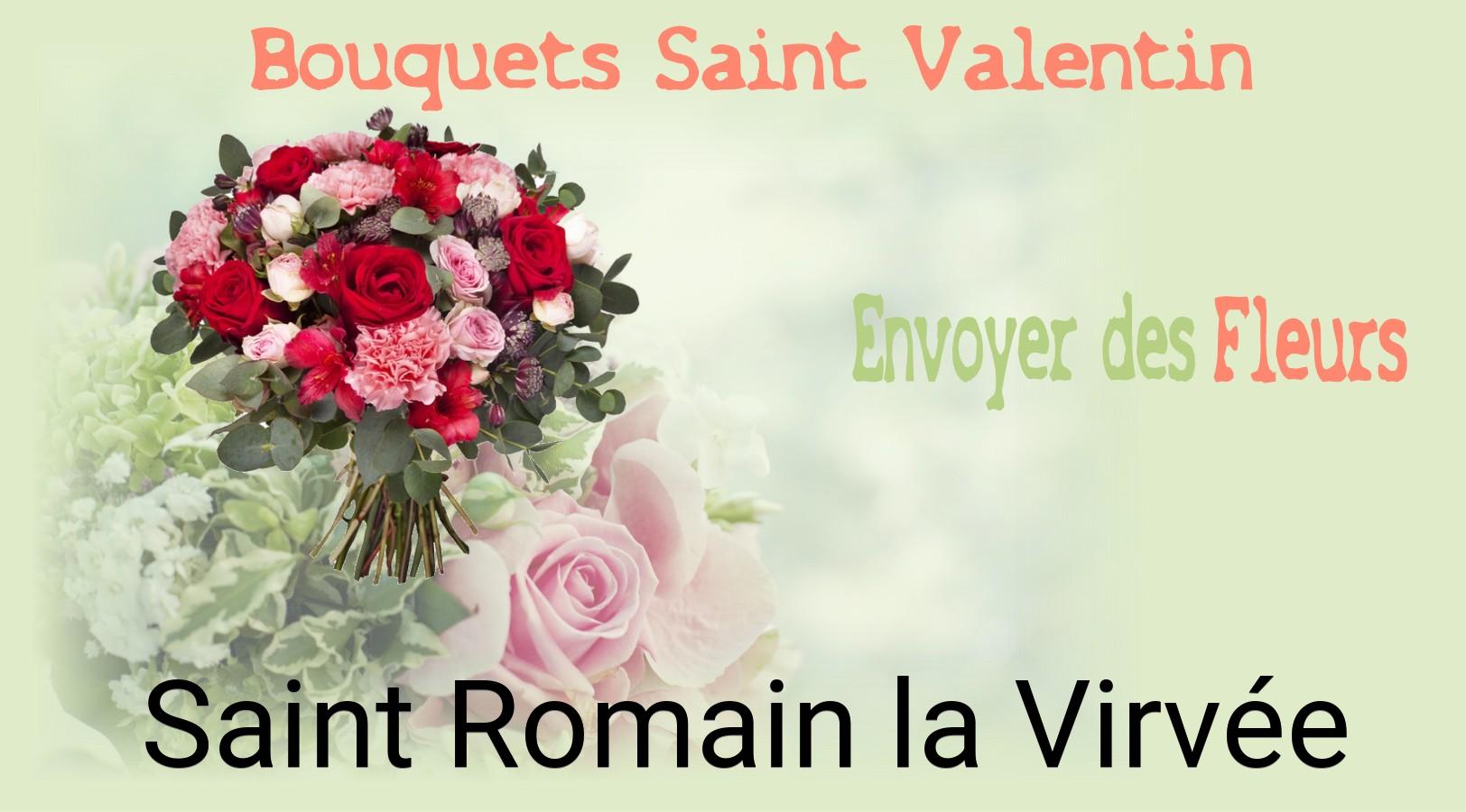 Roses de Saint-Valentin livrées à Saint-Romain-la-Virvée